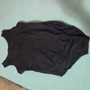 Luna Una Girls 10-12 Leotard Black Nwot